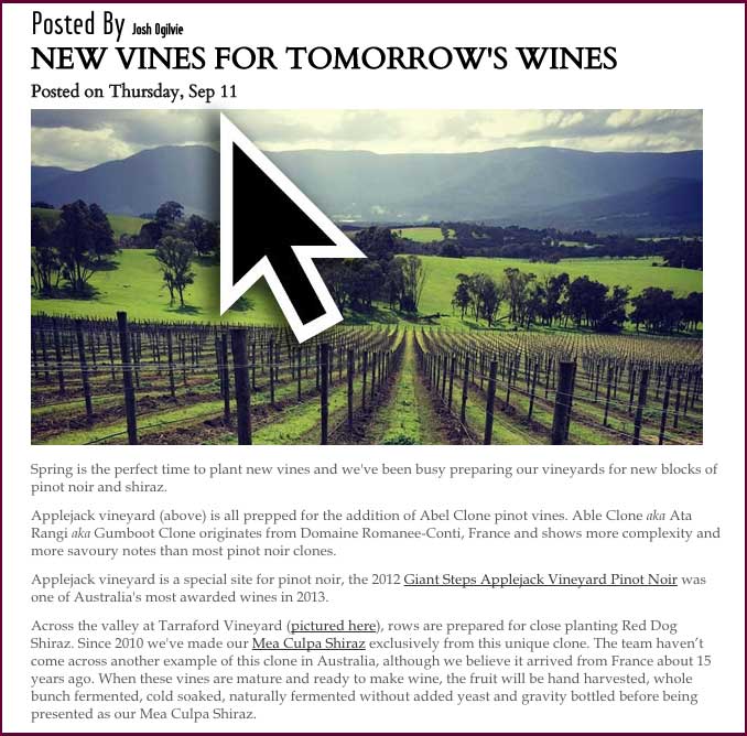 Innocent Bystander blog post example showing the missing year detail in the publication date