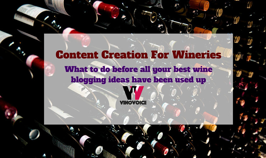 Content Creation For Wineries Wine Bottles